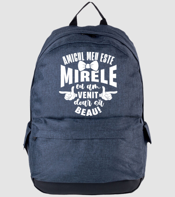 Amicul meu este mirele model albastru jeanși pe tricou