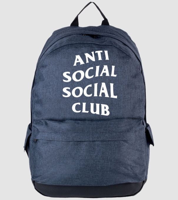 Anti social social club model albastru jeanși pe tricou