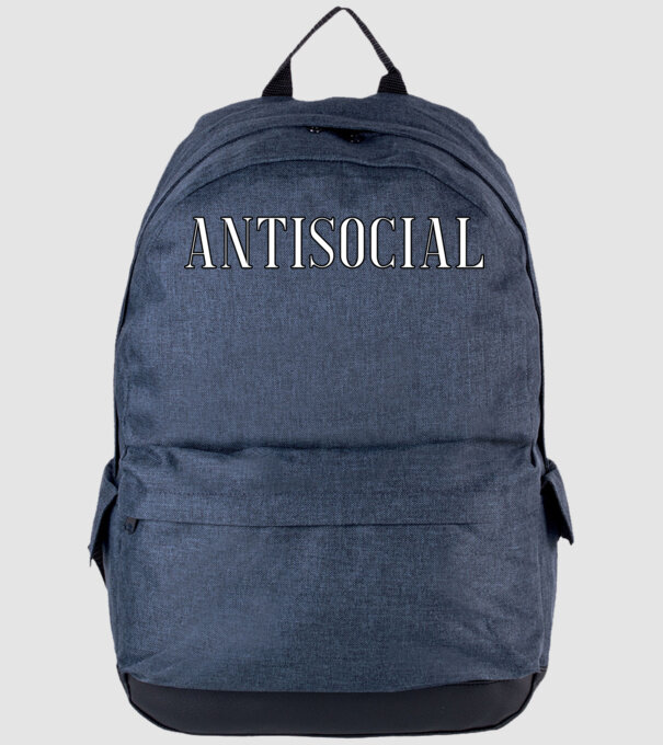 Antisocial model albastru jeanși pe tricou