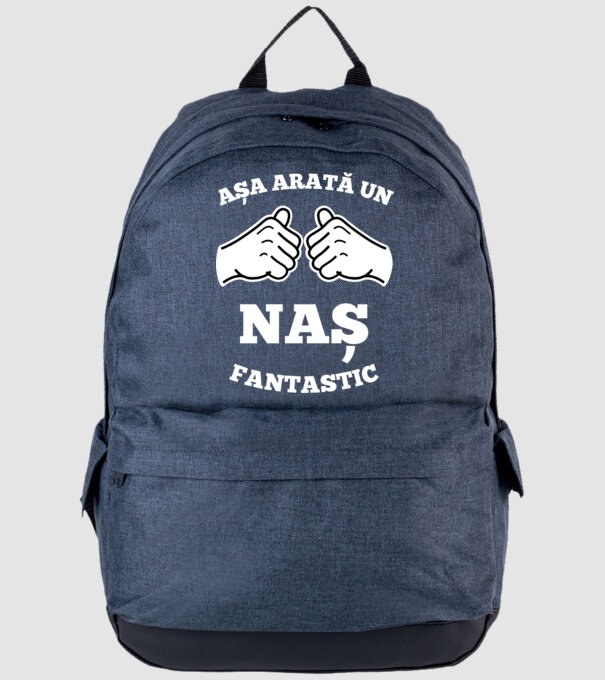 Așa arată un naș fantastic model albastru jeanși pe tricou