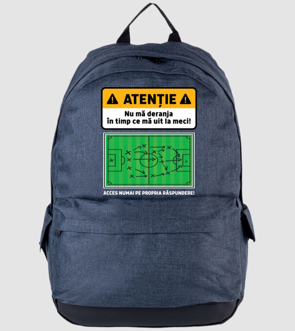 Atenție - Nu mă deranja, în timp ce mă uit la meci model albastru jeanși pe tricou
