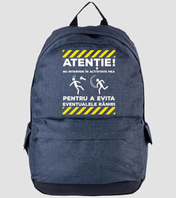 atenție! nu interveni în activitatea mea pentru a evita eventualele răniri model albastru jeanși pe tricou