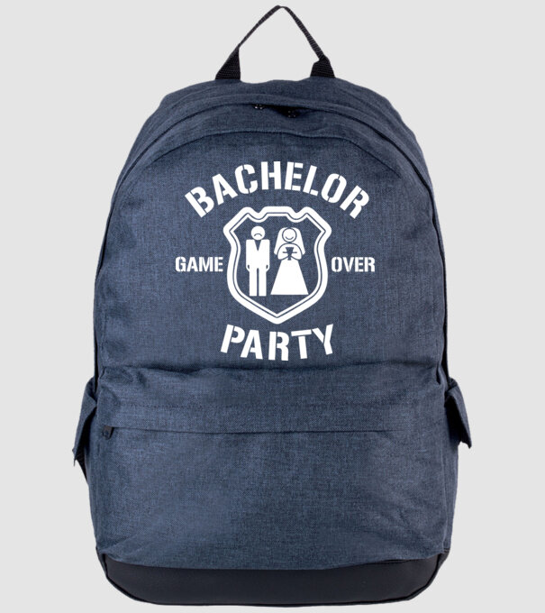 Bachelor Party Game Over model albastru jeanși pe tricou