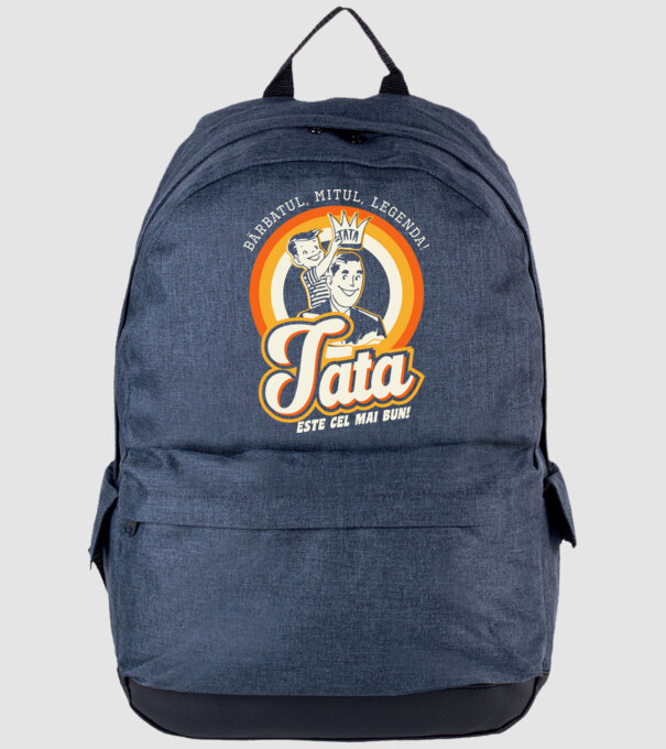 Bărbatul, mitul, legenda! Tata este cel mai bun! model albastru jeanși pe tricou