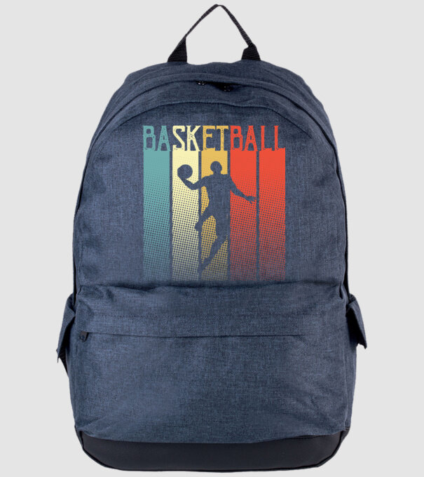 basketball vintage model albastru jeanși pe tricou