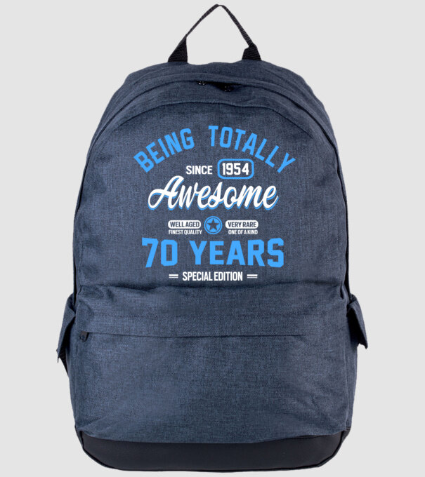 Being totally awesome 70 model albastru jeanși pe tricou