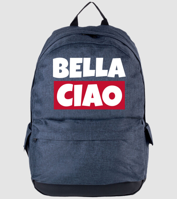 bella ciao logo model albastru jeanși pe tricou