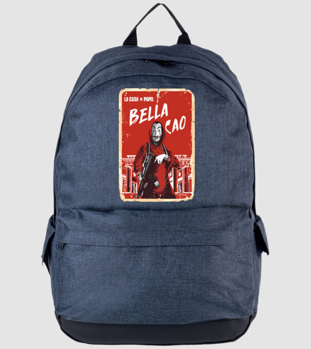 bella ciao poster retro model albastru jeanși pe tricou