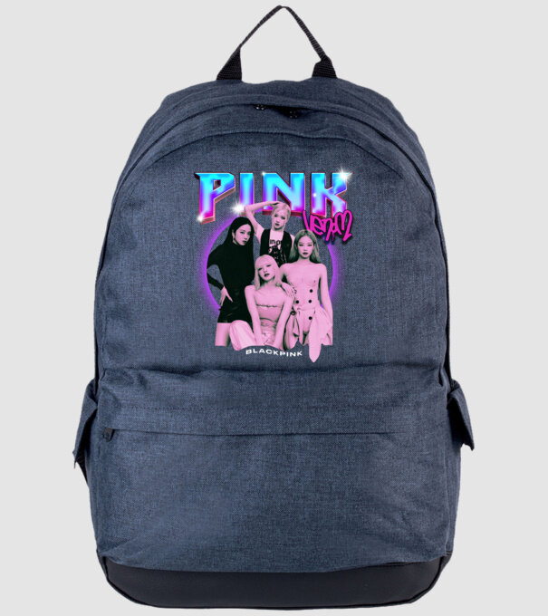 BLACKPINK pink venom model albastru jeanși pe tricou