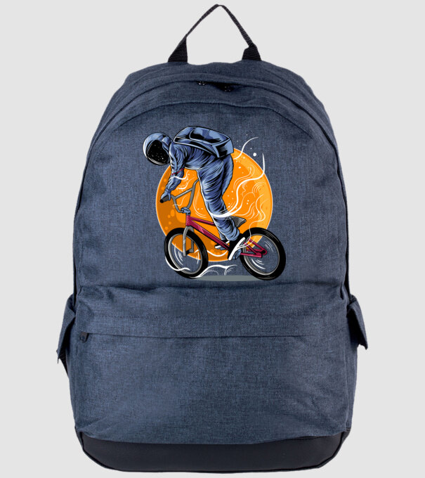 BMX space model albastru jeanși pe tricou
