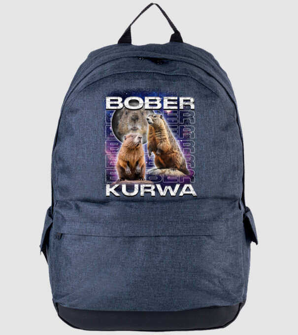 Bóber Kurwa universe model albastru jeanși pe tricou