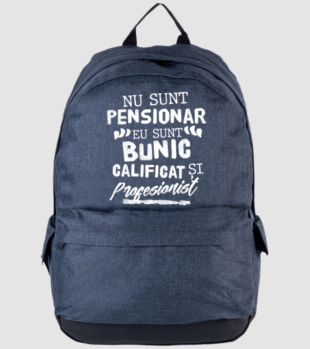 Bunicul profesionist model albastru jeanși pe tricou