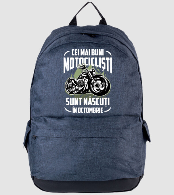 Cei mai buni motocicliști sunt născuți în Octombrie model albastru jeanși pe tricou