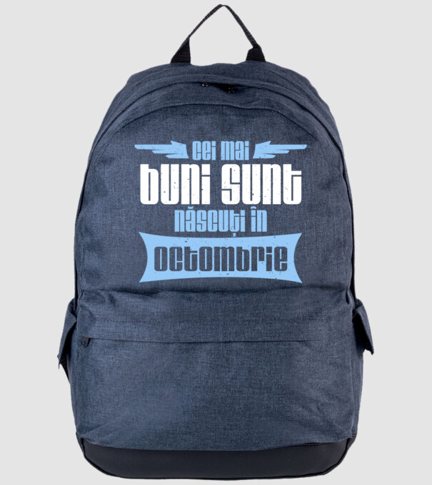 Cei mai buni sunt născuți în octombrie model albastru jeanși pe tricou