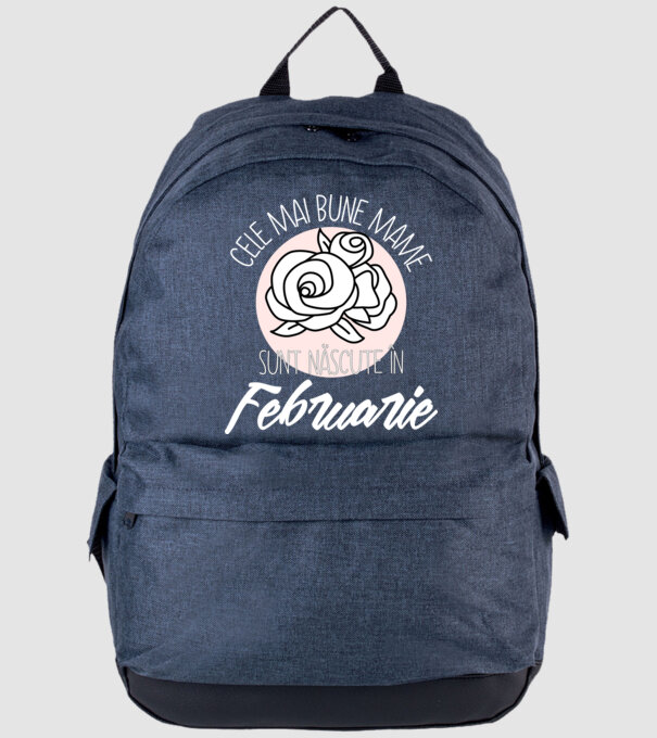 Cele mai bune mame sunt născute în Februarie model albastru jeanși pe tricou