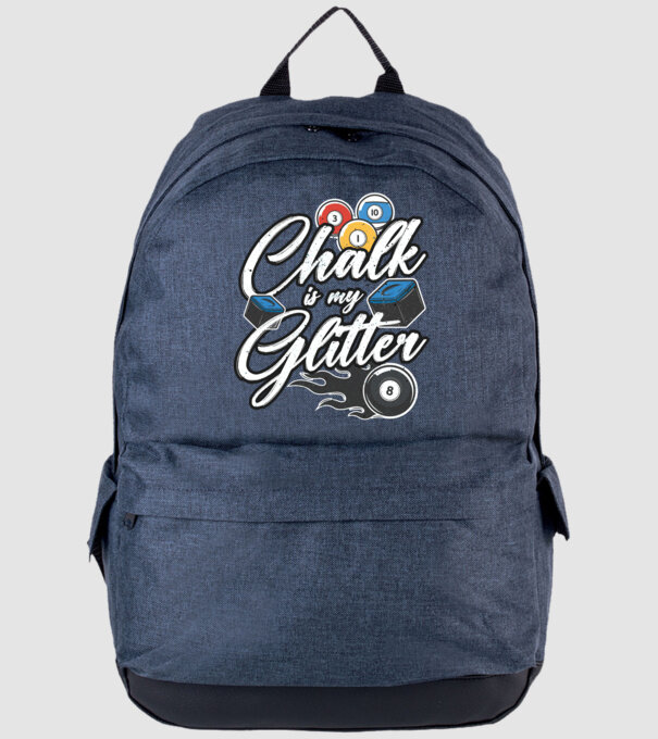 Chalk is my glitter model albastru jeanși pe tricou