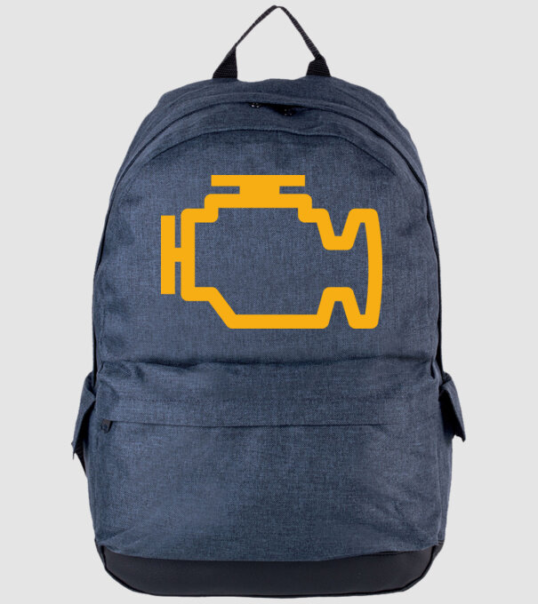 check engine model albastru jeanși pe tricou