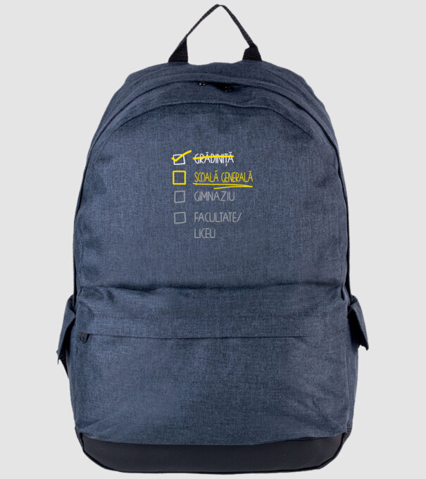 Cheklist educație - grădiniță negru model albastru jeanși pe tricou