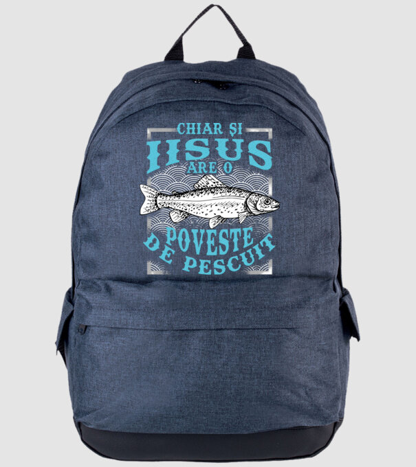 Chiar și Iisus are o poveste de pescuit model albastru jeanși pe tricou