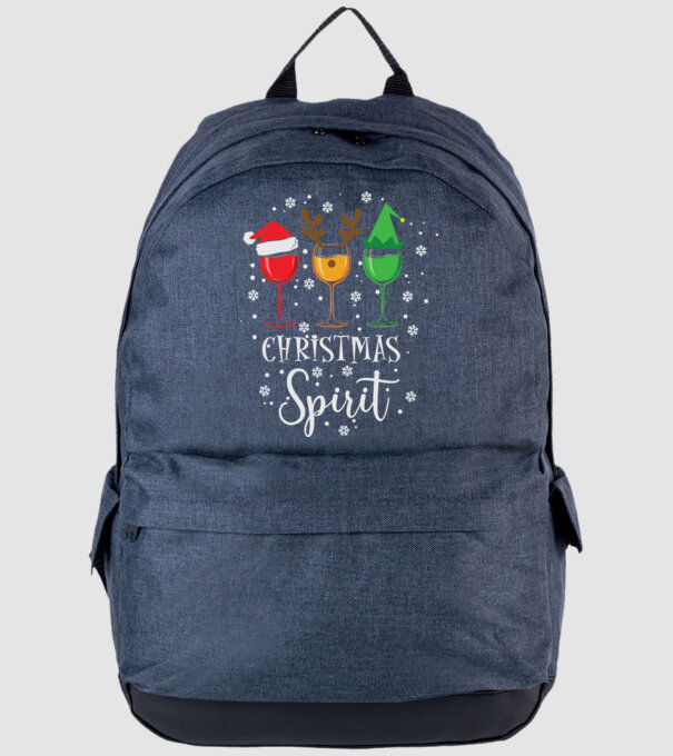Christmas spirit wine model albastru jeanși pe tricou