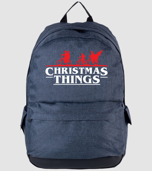 christmas things model albastru jeanși pe tricou