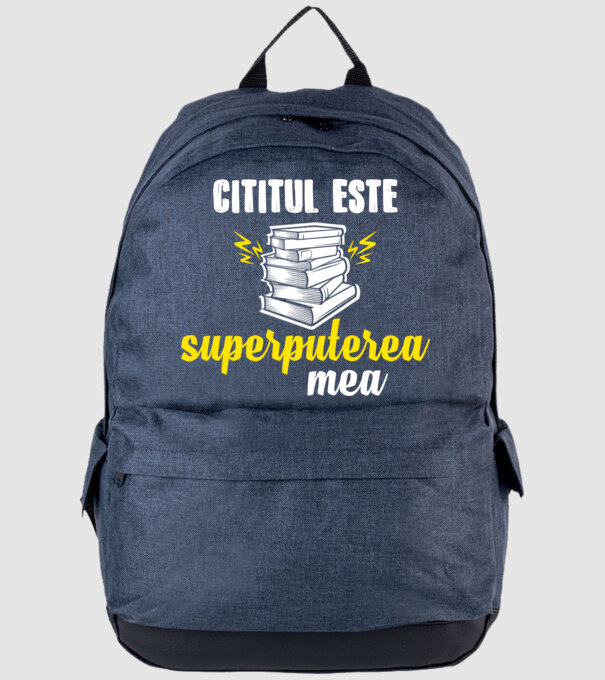 cititul este superputerea mea model albastru jeanși pe tricou