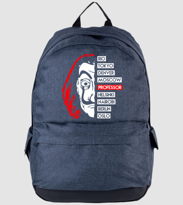 classic logo la casa de papel model albastru jeanși pe tricou