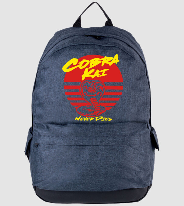 cobra kai sunset logo model albastru jeanși pe tricou