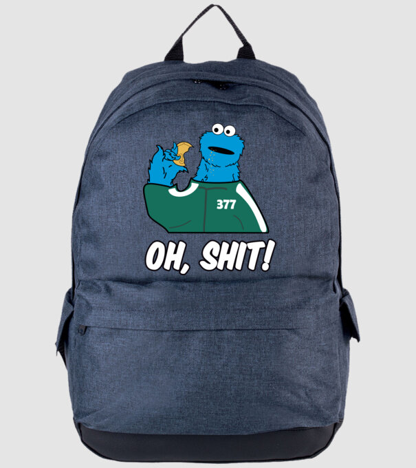 cookie monster squid game parody model albastru jeanși pe tricou