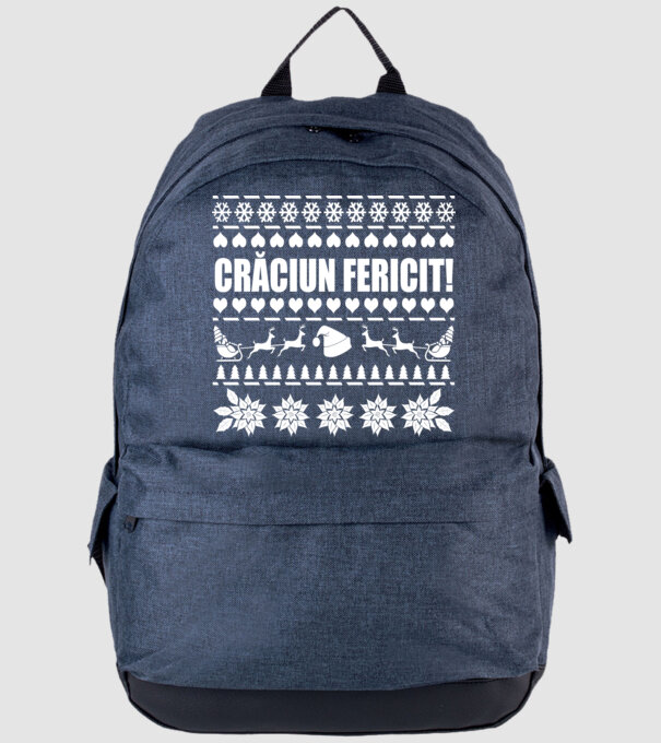 crăciun Fericit! model albastru jeanși pe tricou
