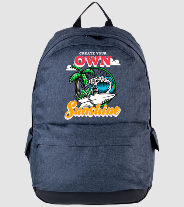 Create your own sunshine surfer skeleton model albastru jeanși pe tricou