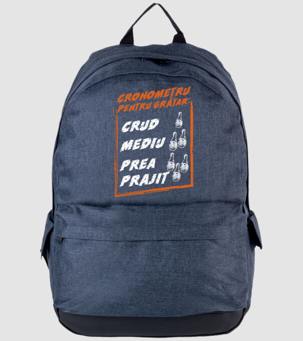 cronometru pentru grătar: crud, mediu, prea prăjit model albastru jeanși pe tricou