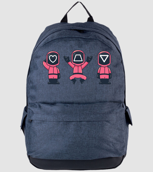 cute squid game toys model albastru jeanși pe tricou