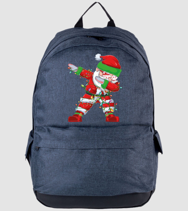 Dab Santa model albastru jeanși pe tricou