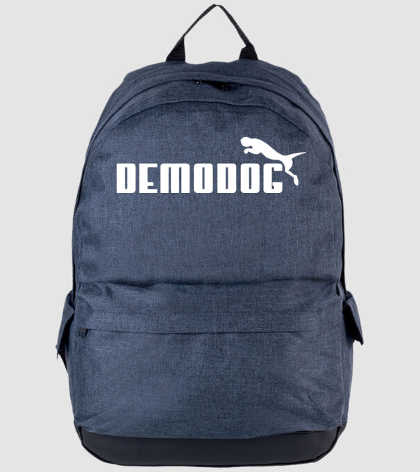 demodog logo model albastru jeanși pe tricou