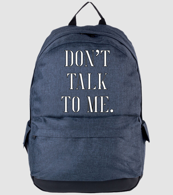 Dont talk to me model albastru jeanși pe tricou