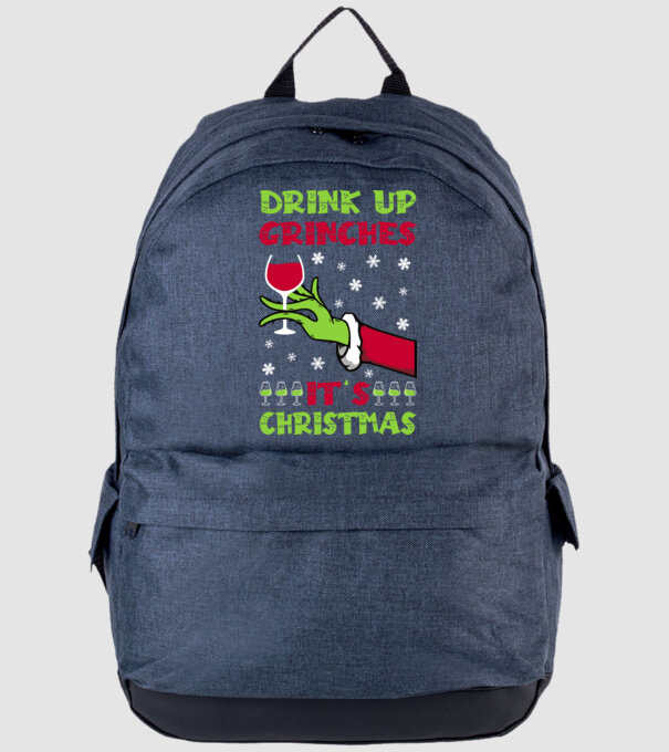 Drink up grinches it's christmas model albastru jeanși pe tricou