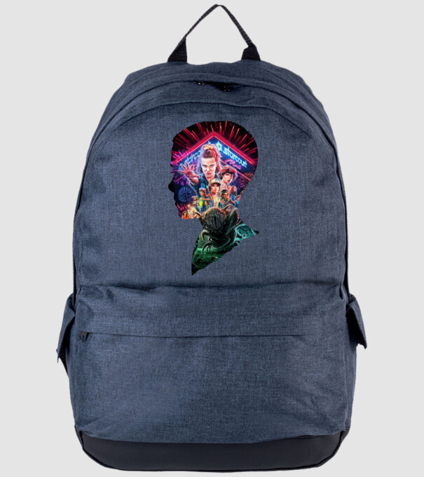 eleven poster head model albastru jeanși pe tricou