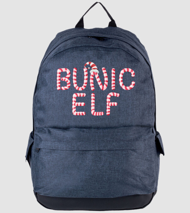 bunic elf model albastru jeanși pe tricou