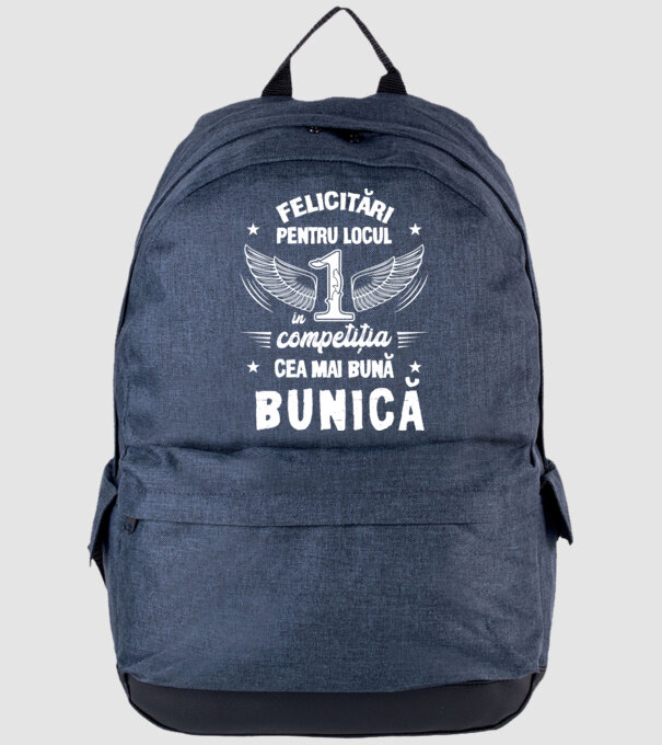 Felicitări pentru locul 1 în competiția Cea mai bună bunică! model albastru jeanși pe tricou