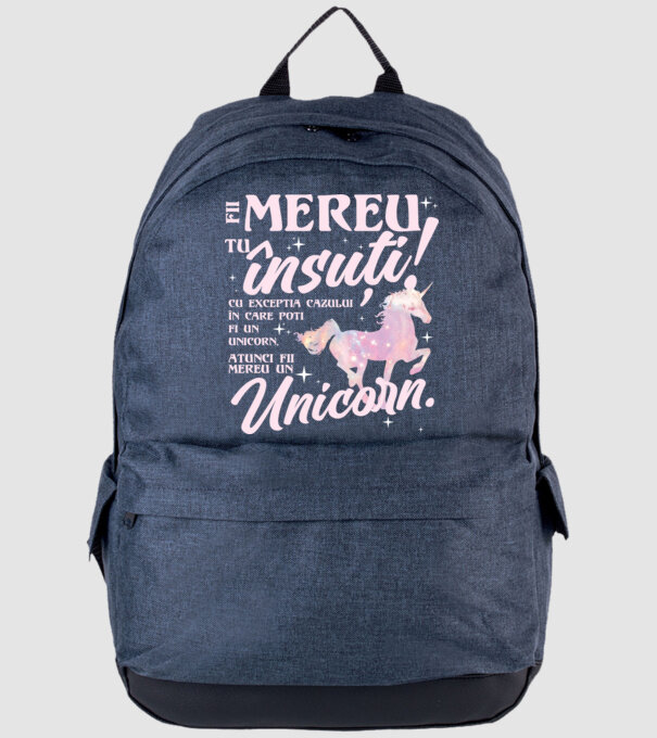 fii mereu tu însuți! cu excepția cazului în care poți fi un unicorn, atunci fii mereu un unicorn. model albastru jeanși pe tricou