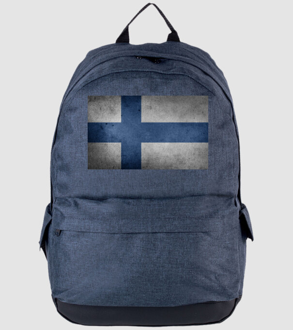 FINLAND model albastru jeanși pe tricou