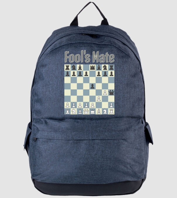 fool's mate model albastru jeanși pe tricou