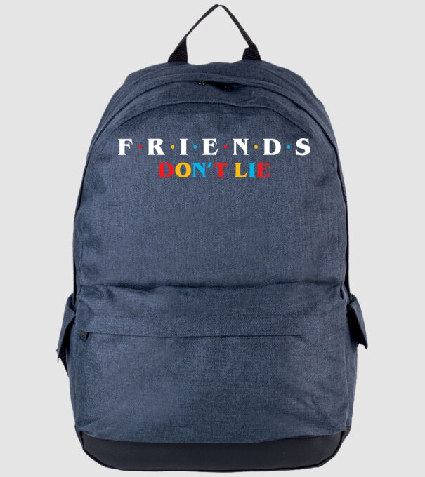 friends dont lie ok model albastru jeanși pe tricou