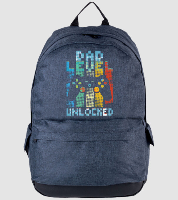 Gamer Dad level unlocked model albastru jeanși pe tricou