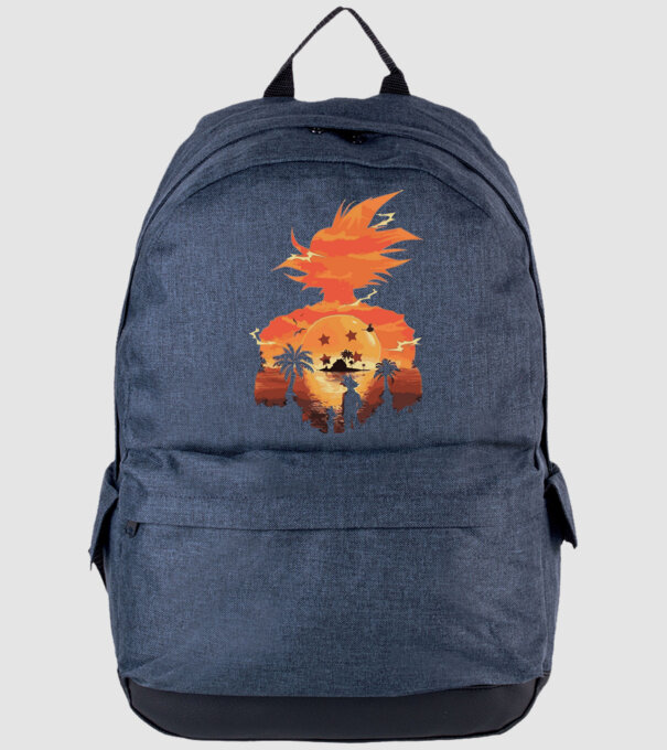 goku sunset 2 model albastru jeanși pe tricou