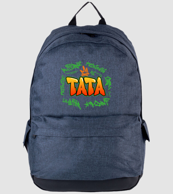 Graffiti tata model albastru jeanși pe tricou