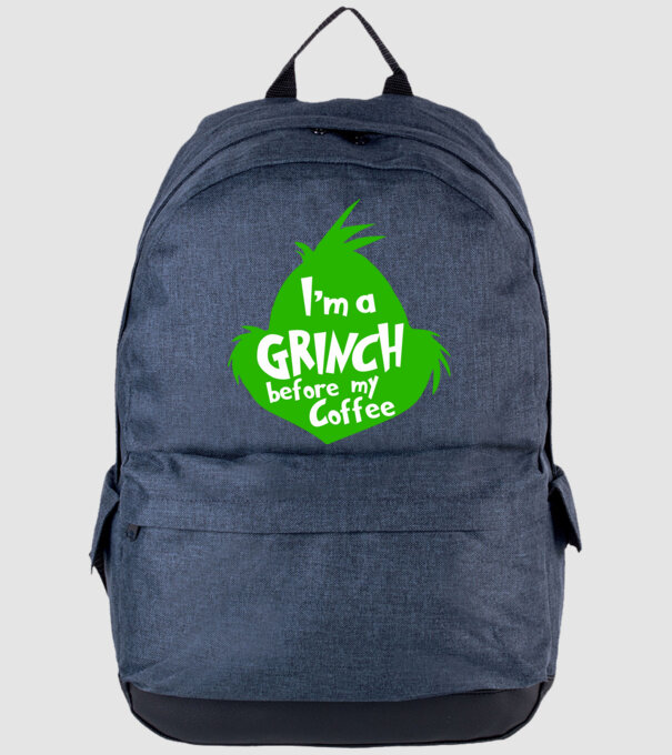 Grinch before coffee model albastru jeanși pe tricou