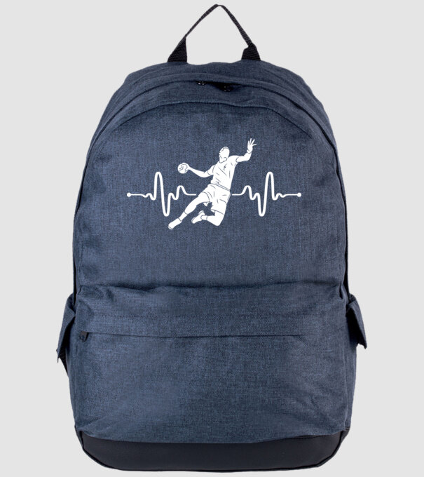 handball heartbeat model albastru jeanși pe tricou