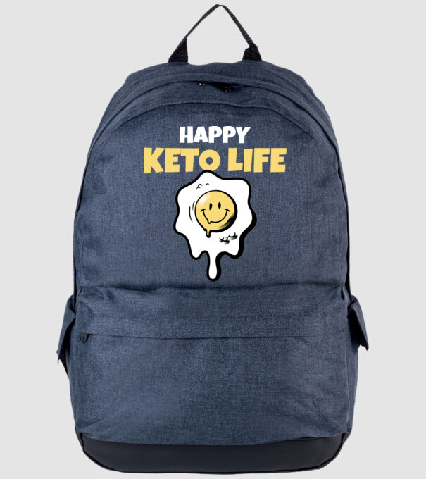 HAPPY KETO LIFE model albastru jeanși pe tricou